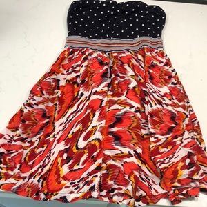 Summer strapless dress